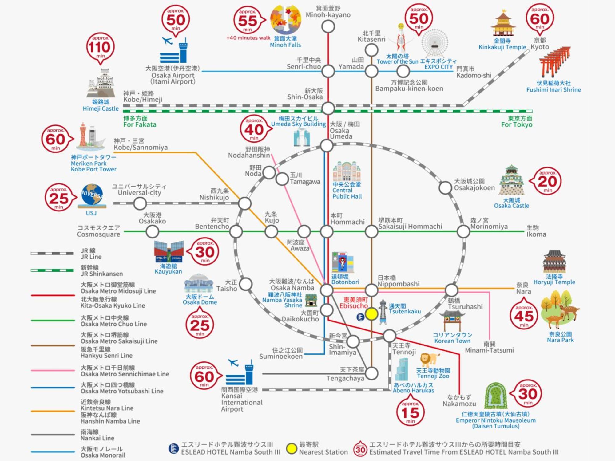 难波南3号艾思利德酒店 大阪 外观 照片